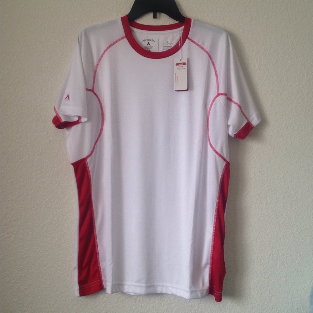 FINAL MARKDOWN Men's NWT Antigua Accent SS Polo Shirt med/lrg